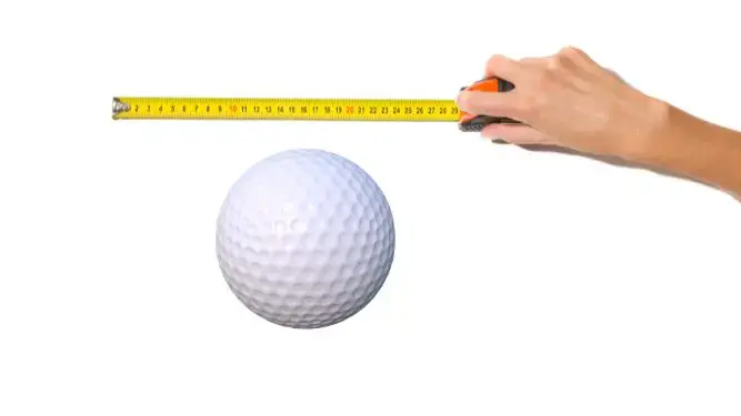 How Big Is A Golf Ball In Centimeters 