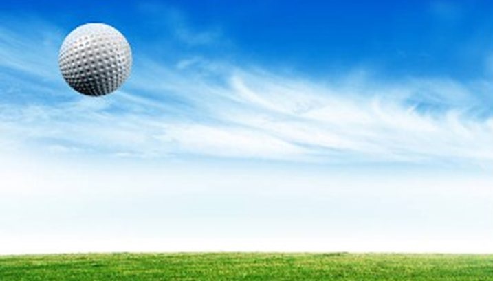 golf ball in the air