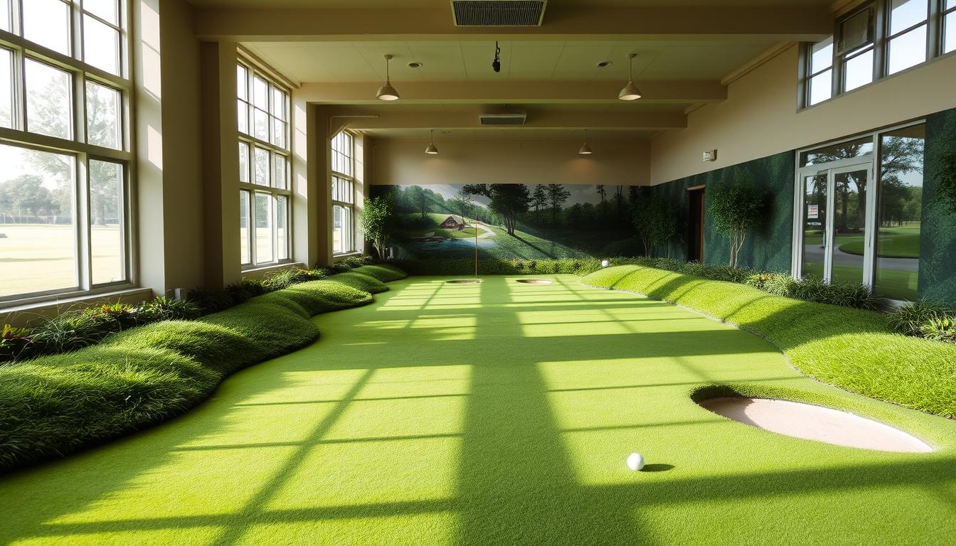 indoor putting green