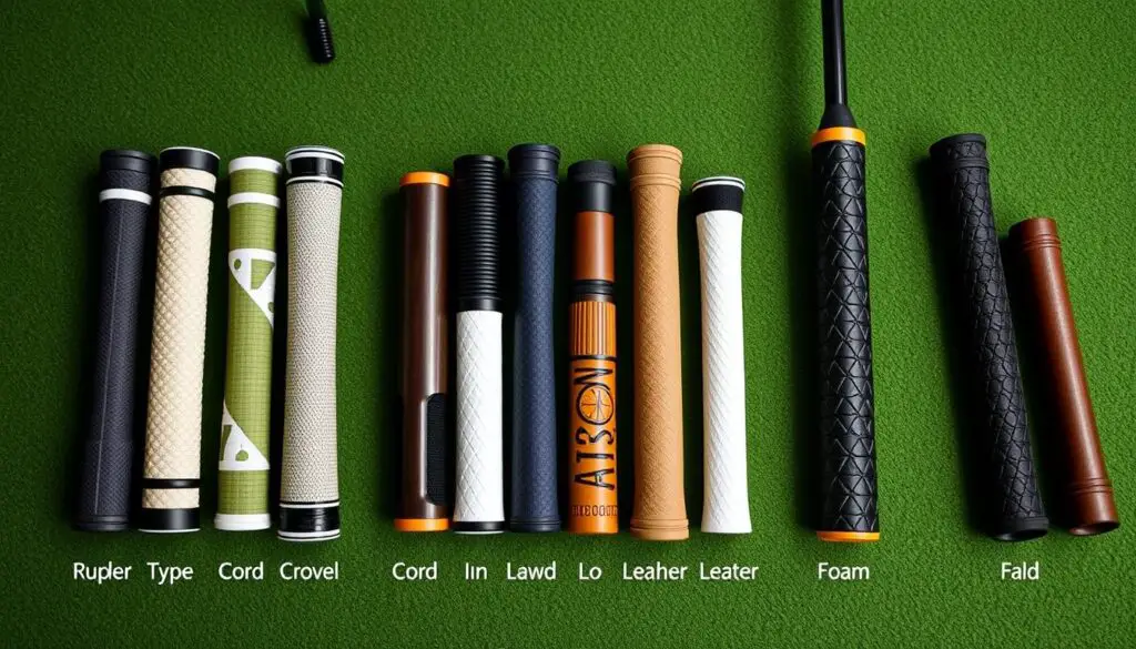 types of golf grips